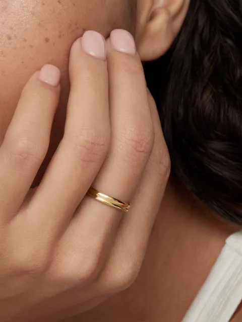 Monica Vinader Siren Muse stacked ring Gold GPRGSDHRNON