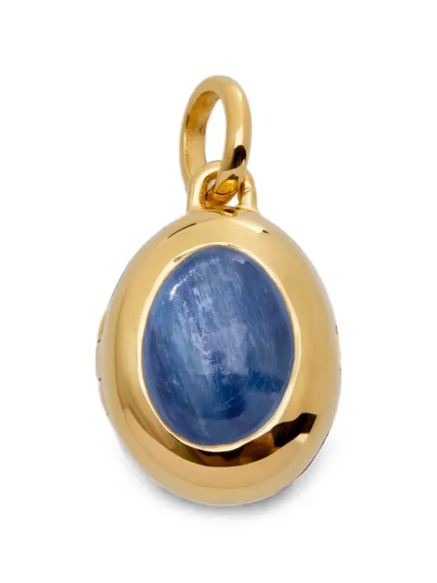 Monica Vinader September Birthstone kyanite-embellished locket pendant Gold GPPTSWELKYT