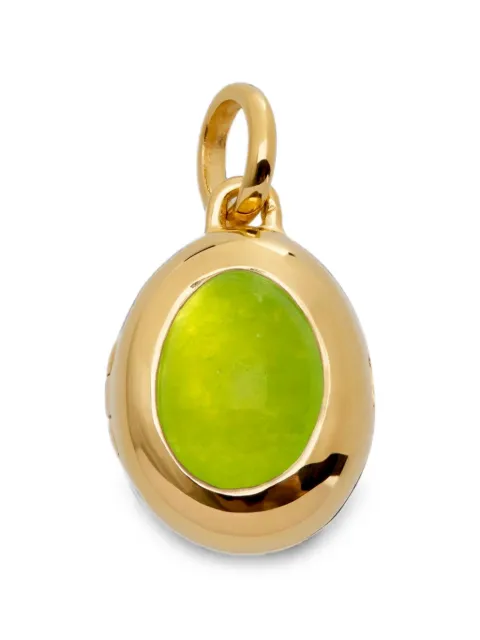 Monica Vinader peridot quartz locket necklace Gold GPPTSWELPEQ
