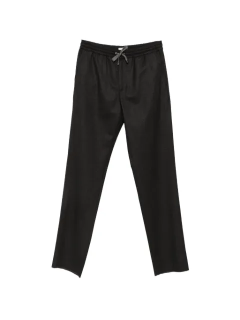 Agnona wool flannel straight trousers Grey T710U6YU1163