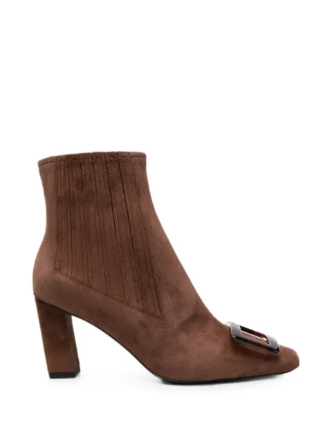 Roger Vivier buckle-detail heeled ankle boots Brown RVW71345860HR0S604