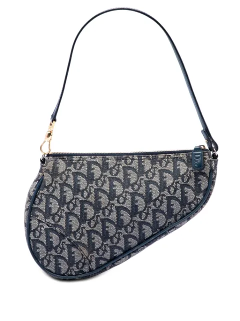 Christian Dior Pre-Owned 2000 Mini Diorissimo Canvas Saddle Pochette shoulder bag Blue I8DS95SVZR71D9JV