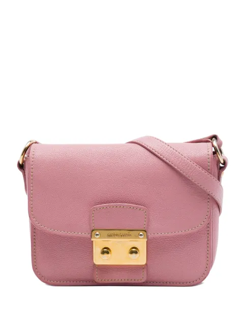 Miu Miu Pre-Owned 2010-2026 Goatskin Madras crossbody bag Pink 84H64LKSN46CCB3M