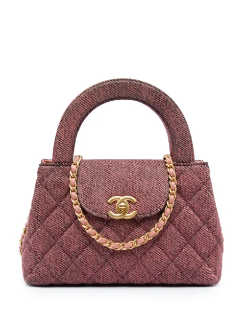 CHANEL Pre-Owned 2021-2026 Nano Washed Denim Kelly Shopper Bag satchel Pink ZL5LCUMUYOK0WBQW