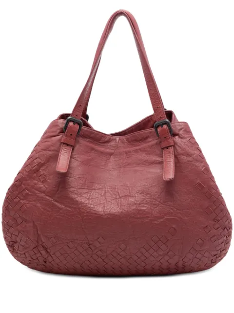 Bottega Veneta Pre-Owned 2012-2026 Large Intrecciato Trimmed Nappa Cesta tote bag Red 20QVAMRHW93DCLXN