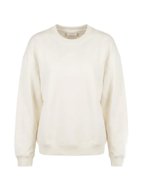 DONDUP logo-embroidered sweatshirt Neutrals F520KF0255DML8