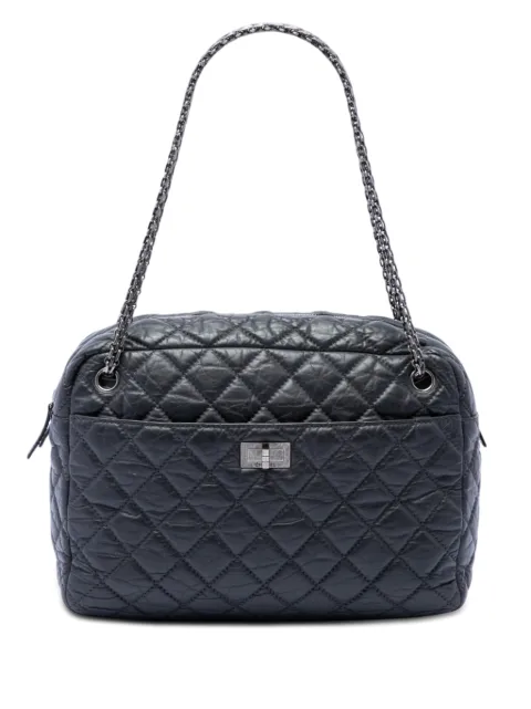 CHANEL Pre-Owned 2011 Large Quilted Aged Calfskin Reissue Camera Bag shoulder bag Black 08FNQKLI9L0KON4N