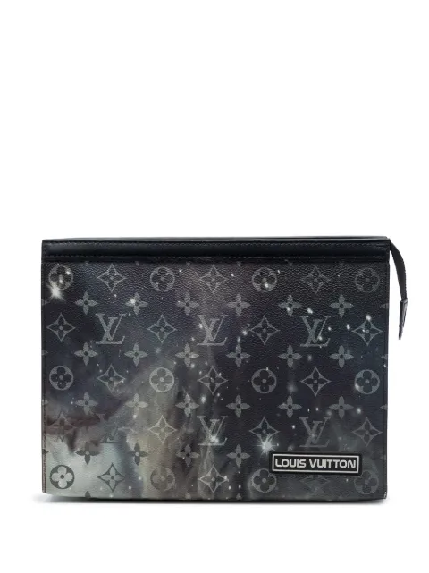 Louis Vuitton Pre-Owned 2018 Monogram Galaxy Pochette Voyage MM clutch bag Black 6X39ULE54O7WTN6T