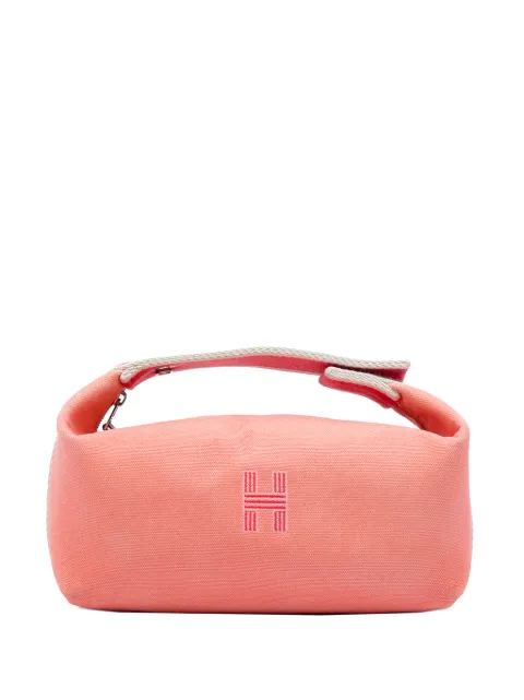 Hermès Pre-Owned 2000-2026 Small Toile Bride A Brac Case vanity bag Pink 4ZYKU68I28CFTADX