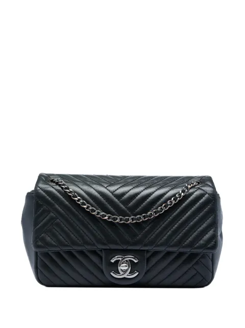 CHANEL Pre-Owned 2015-2016 Small Lambskin CC Crossing Flap shoulder bag Black ZKHMS2XT1SYC3UYH