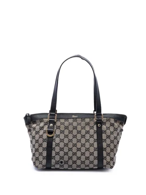 Gucci Pre-Owned 2016-2026 GG Canvas Abbey D Ring tote bag Grey XRGFSYNN6KW3PBI7
