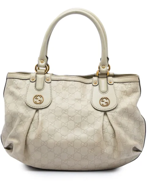 Gucci Pre-Owned 2016-2026 Guccissima Scarlett tote bag White XKS1PV6DECAD540V
