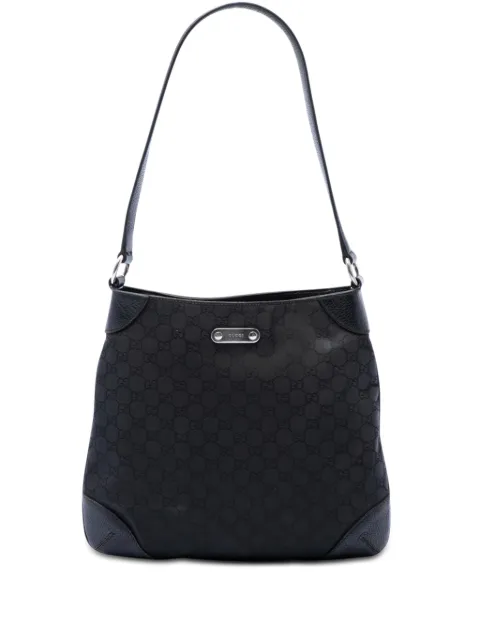 Gucci Pre-Owned 2016-2026 GG Denim shoulder bag Black 23O1ESV1I8XHSQOZ