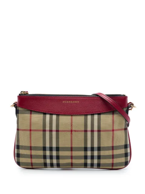 Burberry Pre-Owned 2000-2017 Haymarket Check Nylon Peyton crossbody bag Neutrals U5MW6LYNC4C9ZT3N
