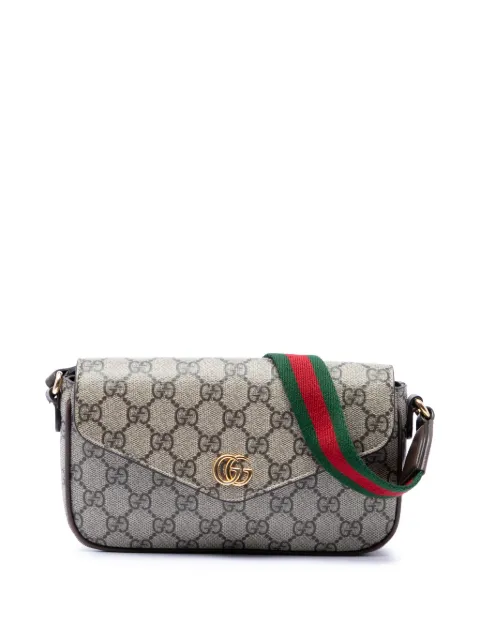 Gucci Pre-Owned 2016-2026 GG Supreme Web Ophidia Pochette crossbody bag Neutrals TMHL7Q0MZ1P9X3EK