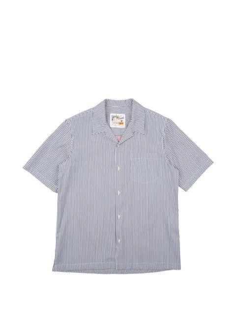 Naked and Famous Aloha striped shirt Blue 120140031