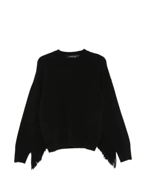 Federica Tosi fringe-detail sweater Black 32014352
