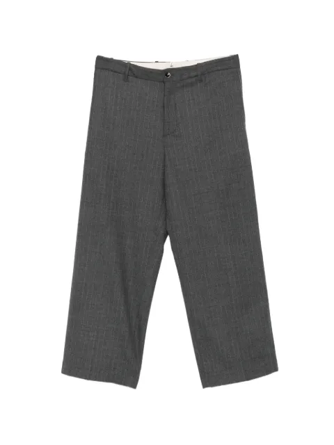 Nine In The Morning Thiago pinstripe-pattern tailored trousers Grey 9FW26THG07U38G