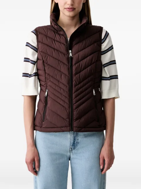 DKNY quilted gilet Brown DLEMPY46