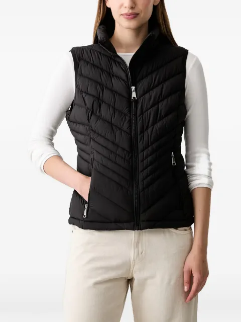 DKNY chevron-quilted gilet Black DLEMPY46