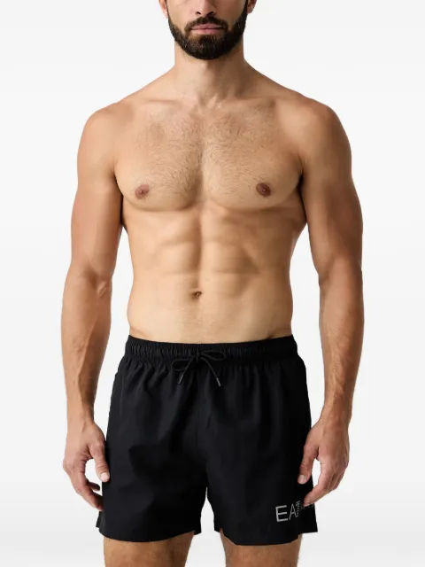 Ea7 Emporio Armani logo-print swim shorts Black 7M002000AF13049
