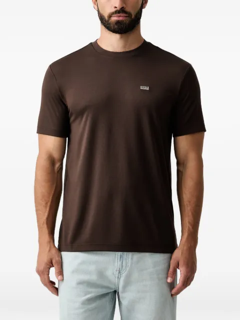 Ea7 Emporio Armani logo-plaque T-shirt Brown 7M002096AF13862