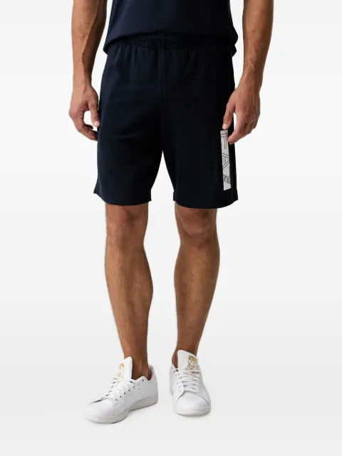 Ea7 Emporio Armani logo-print elasticated-waist shorts Blue 7M002421AF13512