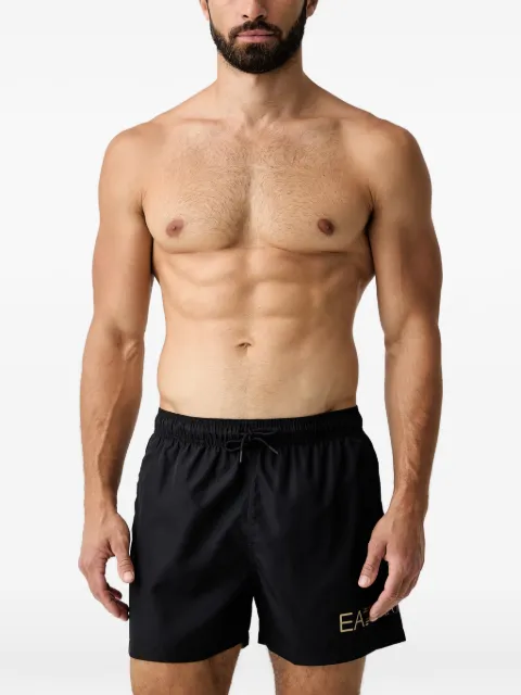 Ea7 Emporio Armani logo-detail swim shorts Black 7M002000AF13049