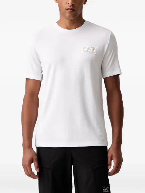 Ea7 Emporio Armani logo-patch T-shirt White 7M002238AF13739