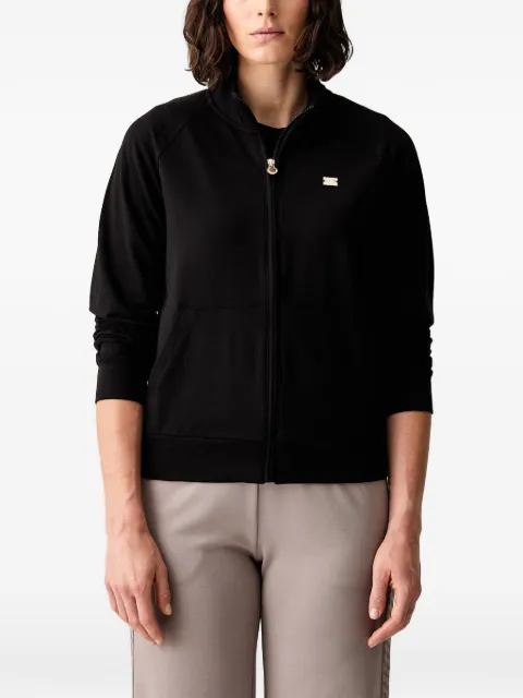 Ea7 Emporio Armani logo-plaque raglan-sleeve jacket Black 7W000457AF13135