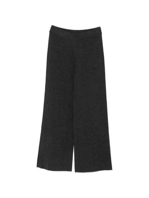 P.A.R.O.S.H. fine-knit wide-leg trousers Grey D570598LOOK26