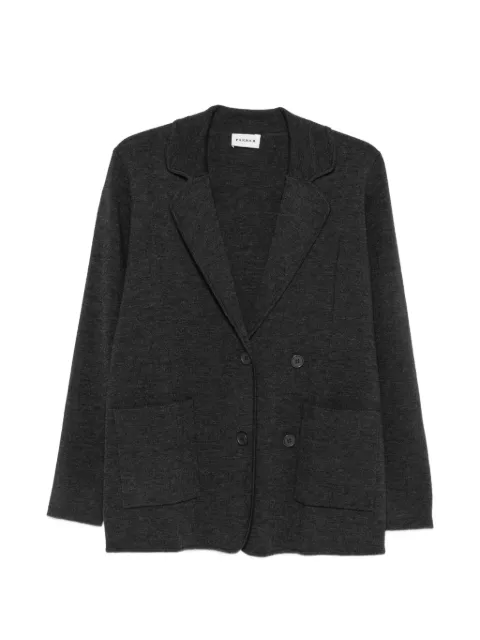P.A.R.O.S.H. double-breasted notched-lapels jacket Grey LOOK26D530560