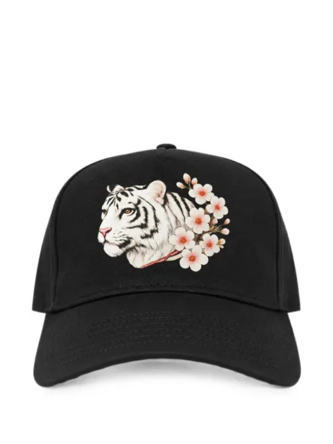 Melt tiger-print baseball cap Black MSCAP5410