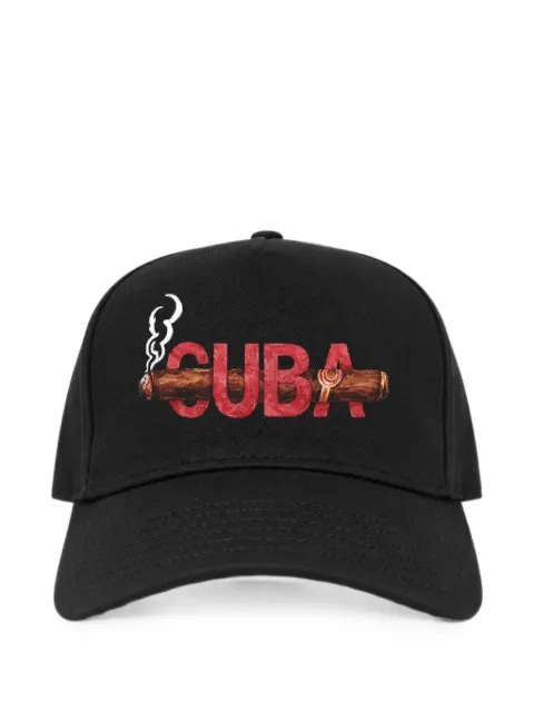 Melt graphic-print cap Black MSCAP5417