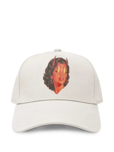 Melt graphic-print baseball cap Neutrals MSCAP5415