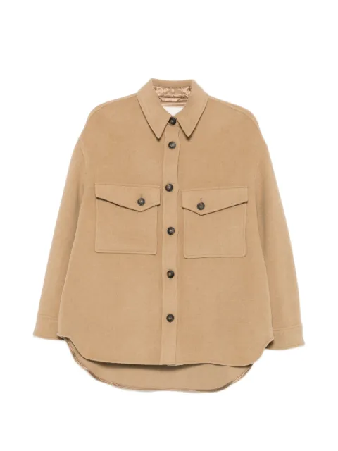 Closed button-up shirt jacket Neutrals C9717066A22
