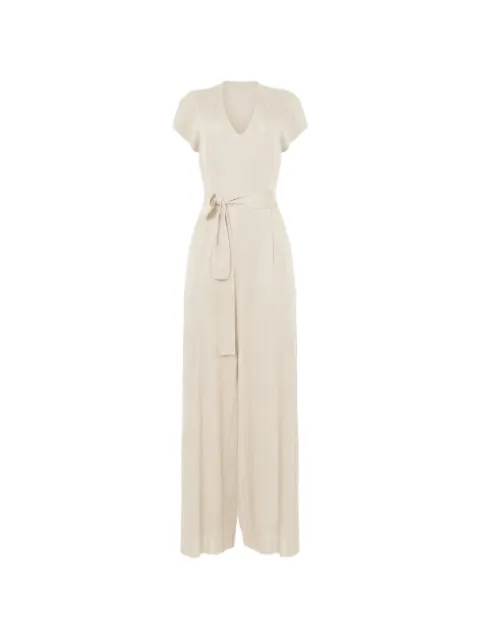 Wolford belted wide-leg jumpsuit Neutrals 531711155
