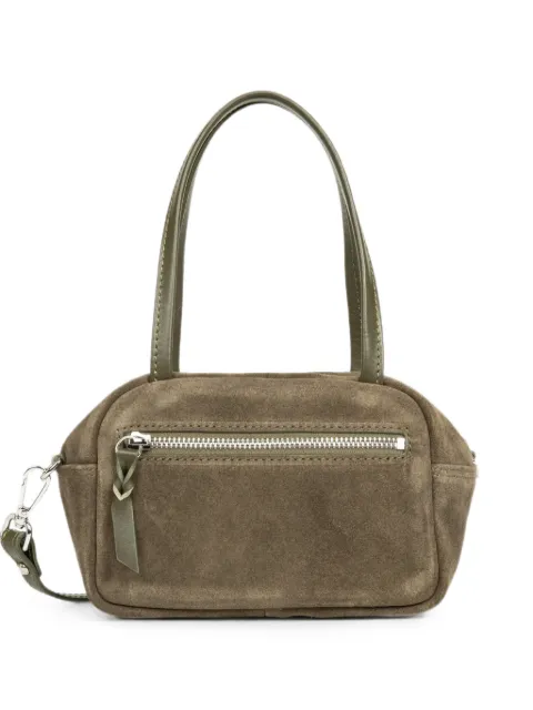 Lancaster small suede-finish shoulder bag Green 480087