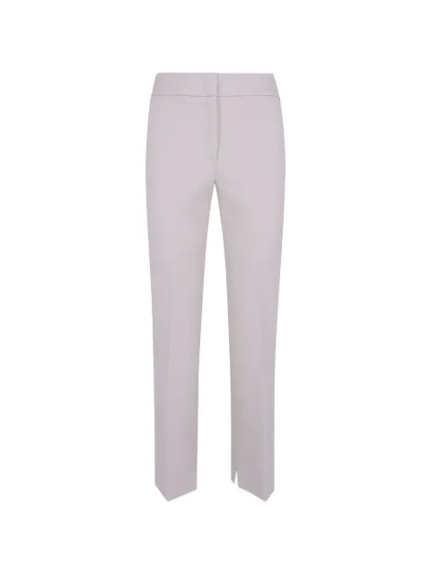Peserico pressed-crease side-slit trousers Neutrals A0476501934