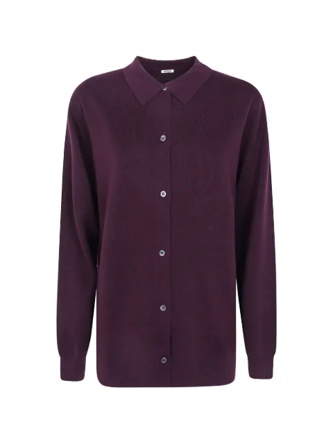 ASPESI button-up wool cardigan Purple 3258V108