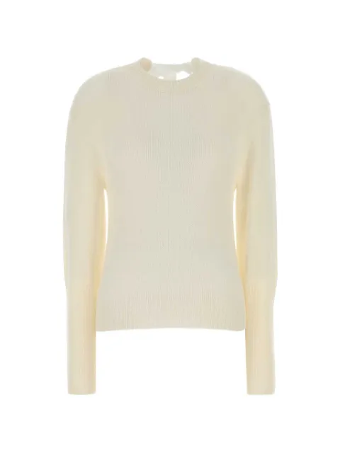 Lanvin cashmere sweater with grosgrain detail Neutrals RWPO0016K113A26