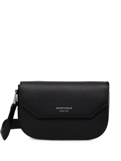 Emporio Armani 1981 mini leather shoulder bag Black EW005673AF29459