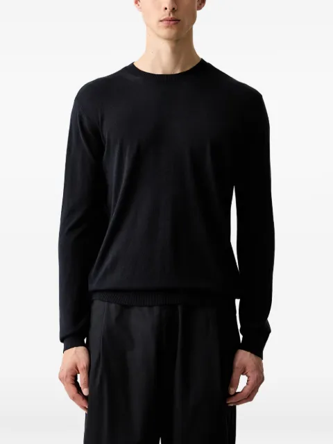 Emporio Armani Silk and cashmere sweater Blue EM006952AF29558
