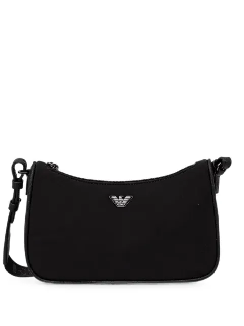 Emporio Armani logo-plaque shoulder bag Black EM001808AF28784