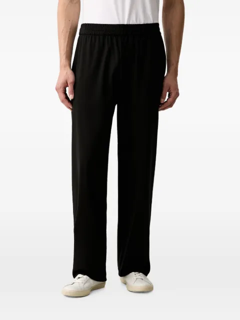 Emporio Armani logo-embroidered elasticated-waistband track pants Black EM006858AF28109