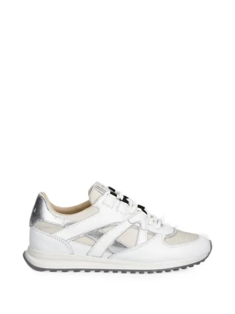 Furla Retro metallic-effect panelled sneakers White YL90RETBX4695