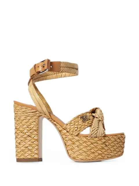 Casadei braided knot sandals Neutrals 1L466B1201T0588