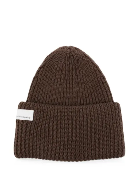 Nine In The Morning Umi-Et ribbed-knit beanie hat Brown 9FW26UMI09ETT30