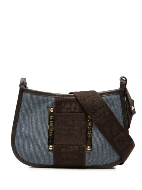 Fendi Pre-Owned 2000-2010 Denim Pochette crossbody bag Blue Y9QLJ8P2X3TAHK98