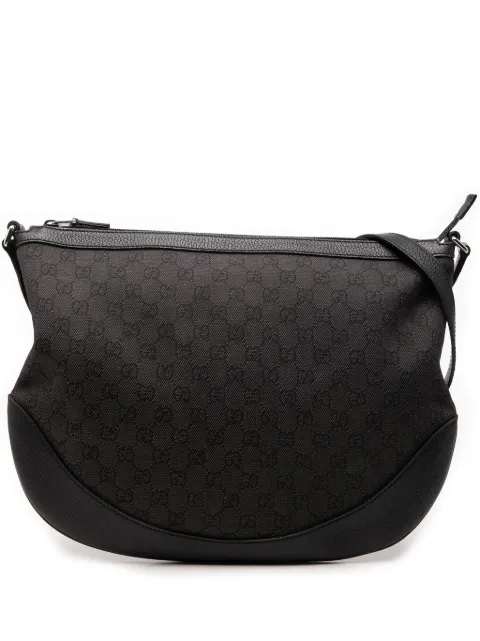 Gucci Pre-Owned 2000-2015 Large GG Denim Half Moon crossbody bag Black V3KDPLONSO5FKIPU